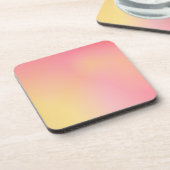 Dessous-de-verre Positif Pink Peach Gradient esthétique (Côté gauche)
