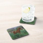 Dessous-de-verre Position arabe de poulain (Côté Droit)