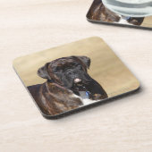 Dessous-de-verre Position Brindle de chien de boxeur (Côté gauche)