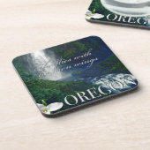 Dessous-de-verre Poster de la cascade de l'Oregon (Côté gauche)