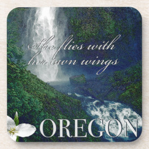 Dessous-de-verre Poster de la cascade de l'Oregon