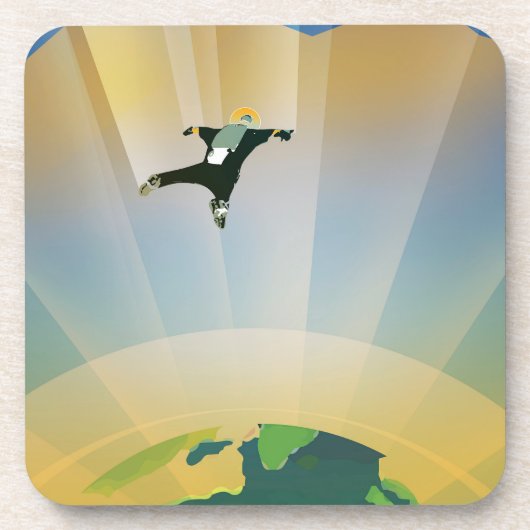 Dessous-de-verre Poster De L'Espace Rétro-La Gravité D'Une Super Te (Devant)