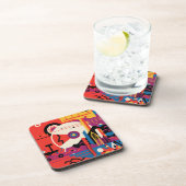 Dessous-de-verre Poster spatial Retro - Programme d'exploration de  (Côté Droit)