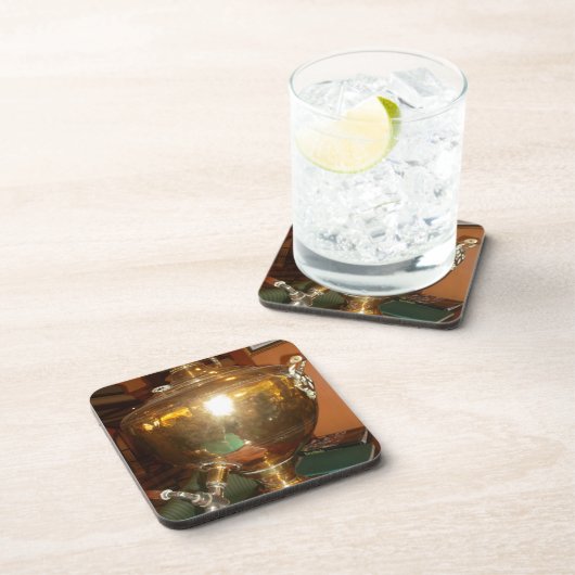 Dessous-de-verre Pot à thé doré (Côté Droit)