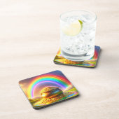 Dessous-de-verre Pot d'or par l'arc-en-ciel (Côté Droit)