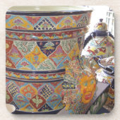 Dessous-de-verre Poterie de style Talavera mexicain (Devant)