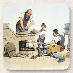 Dessous-de-verre Potiers, de "costume de la Grande-Bretagne",