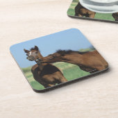 Dessous-de-verre Poulains jouant 2 (Côté gauche)