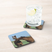 Dessous-de-verre Poulains jouant 2 (Côté Droit)