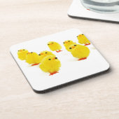 Dessous-de-verre poules mignonnes (Côté gauche)