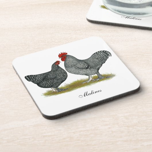 Dessous-de-verre Poulets de Maline (Côté gauche)