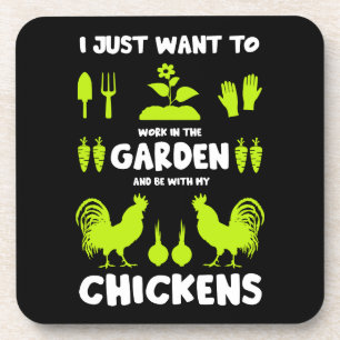 Dessous-de-verre Poulets Et Jardinage
