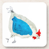 Dessous-de-verre Poulets mignons aquarelle (Devant)
