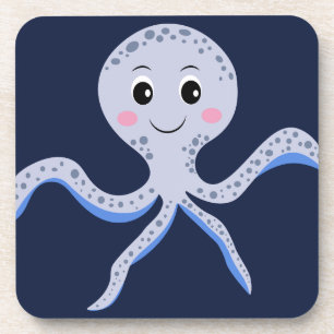Dessous-de-verre Poulpe sous le motif pour enfants de la mer