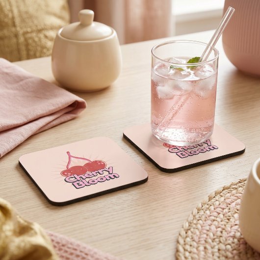 Dessous de verre pour boisson Cherry Bloom