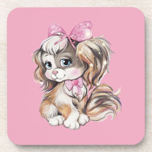 Dessous de verre pour boisson Chiot (Devant)