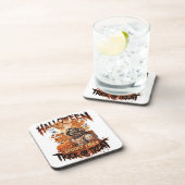 Dessous de verre pour boisson Citrouille de squele (Côté Droit)