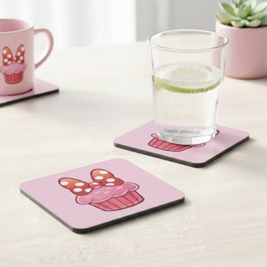 Dessous de verre pour boisson Cupcake