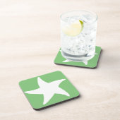 Dessous de verre pour boisson Étoile de mer verte (Côté Droit)