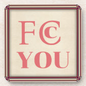 Dessous de verre pour boisson FCC YOU (Devant)