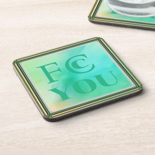 Dessous de verre pour boisson FCC YOU (Côté gauche)