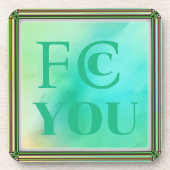 Dessous de verre pour boisson FCC YOU (Devant)