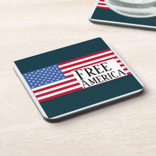 Dessous de verre pour boisson Free America