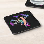 Dessous de verre pour boisson Monogramme initiale (Côté gauche)