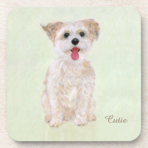 Dessous de verre pour boisson pour chien Morkie