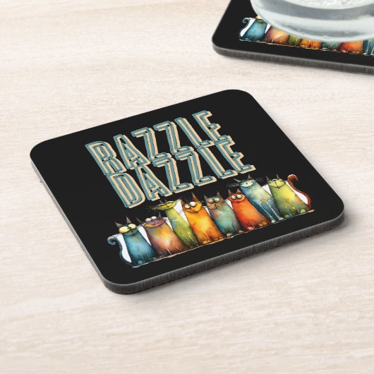 Dessous de verre pour boisson Razzle Dazzle (Côté gauche)