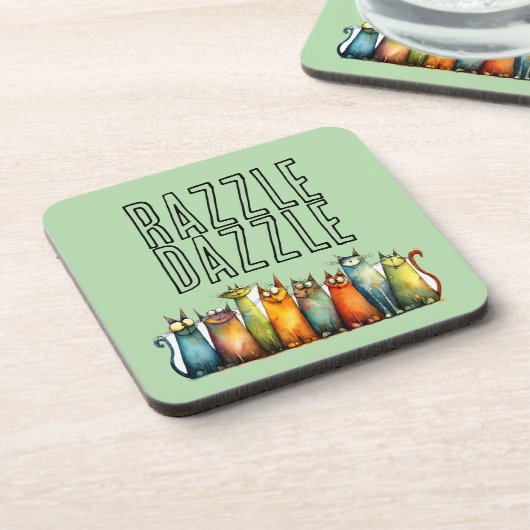 Dessous de verre pour boisson Razzle Dazzle (Côté gauche)
