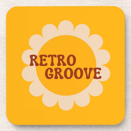 Dessous de verre pour boisson Retro Groove (Devant)