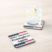 Dessous de verre pour boisson sans Trump (Côté Droit)