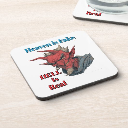 Dessous de verre pour boissons Hell Is Real (Côté gauche)