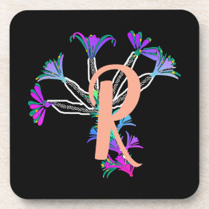 Dessous de verre pour boissons Monogramme initiale