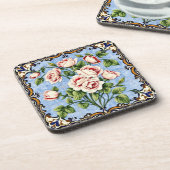 dessous de verre pour bouquet de roses (Côté gauche)