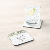 Dessous de verre pour douche de mariée à fleurs bl (Côté Droit)