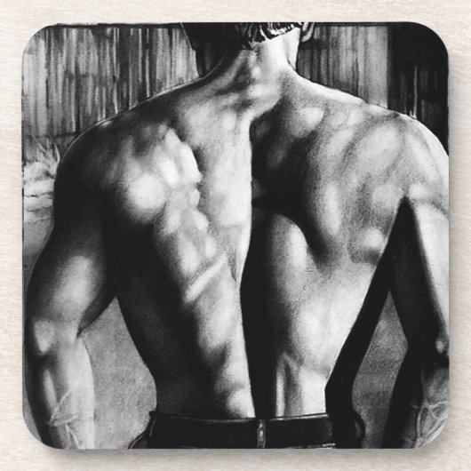 Dessous-de-verre Pour Hommes Elégant Masculine Art Homme Bodybuilde (Devant)