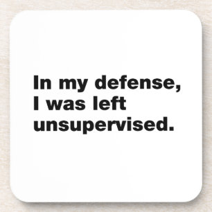 Dessous-de-verre Pour ma défense, j'ai été laissée sans surveillanc