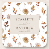 Dessous de verre pour mariage d'automne (Devant)
