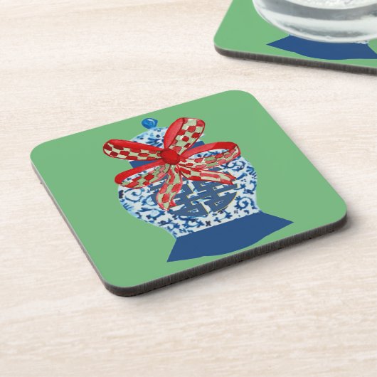 dessous de verre pour pot à gingembre de style chi (Côté gauche)