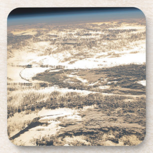 Dessous-de-verre Poutres De Soleil Au Large De L'Océan Atlantique