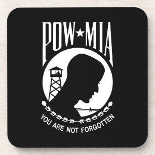 Dessous-de-verre POW MIA Héros militaires et prisonniers de guerre