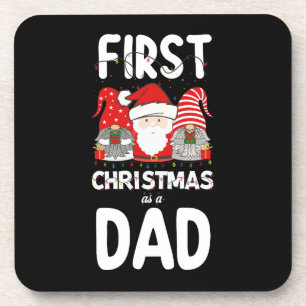 Dessous-de-verre Premier Noël Comme Papa Famille Vacances Enfants