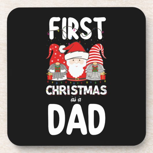 Dessous-de-verre Premier Noël Comme Papa Famille Vacances Enfants (Devant)