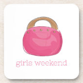 Dessous-de-verre Preppy rose Purse Monogramme (Devant)