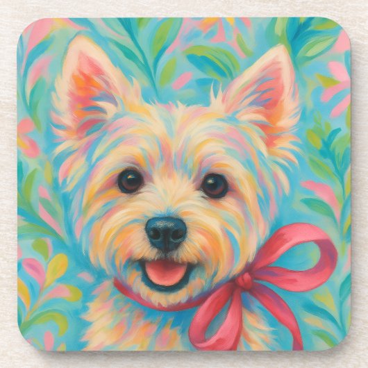 Dessous-de-verre Preppy Westie (Devant)