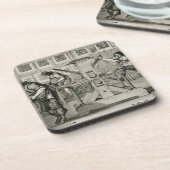 Dessous-de-verre Presse typographique française, 1642 (gravure) (Côté gauche)