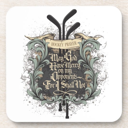 Dessous-de-verre Prière de hockey (Devant)