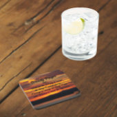 Dessous-de-verre Prière de sérénité Coucher de soleil orange